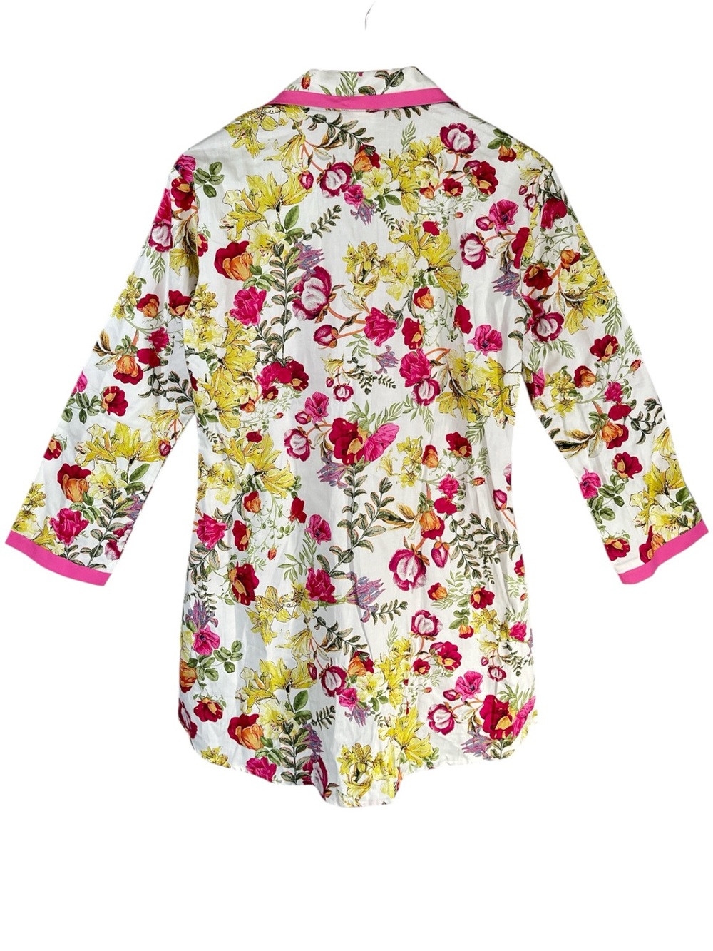 NWT Bed Head Pajamas Floral Cotton Long Button-Front Sleepshirt Size XS - Picture 5 of 5